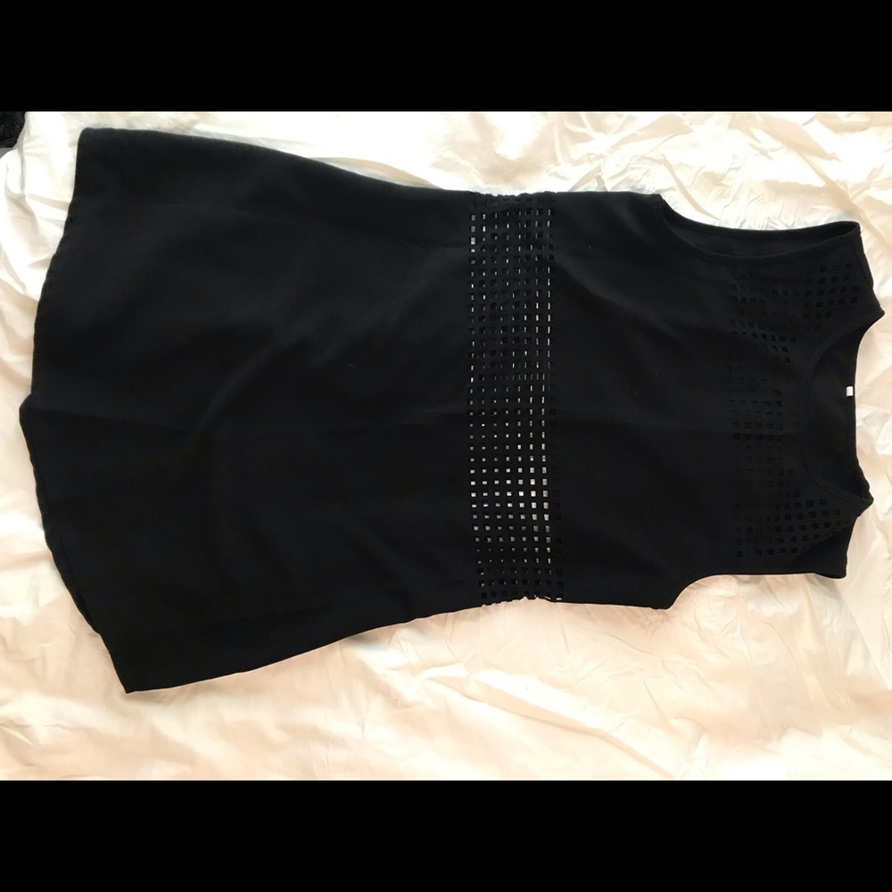 Black midi dress to cutouts